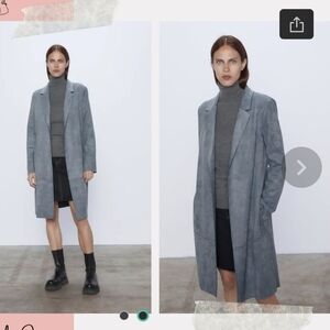 Zara Women's Blue Trench Coat, All Information In Pics.